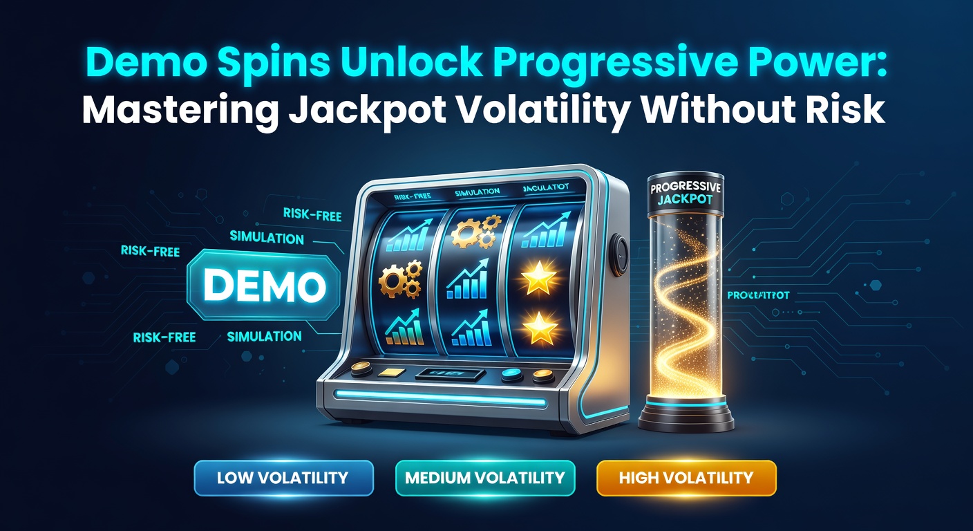 Bild zeigt einen Bildschirm mit Demo-Spins auf einem progressiven Slot, wo der Jackpot-Zähler ansteigt, ohne echtes Geld zu setzen